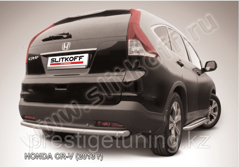 Защита заднего бампера d57 радиусная Honda CR-V 2012-