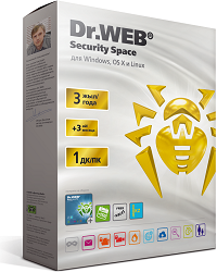 Антивирус Dr. Web Security Space GOLD, 36 мес., 1 ПК, +3 месяца подарок