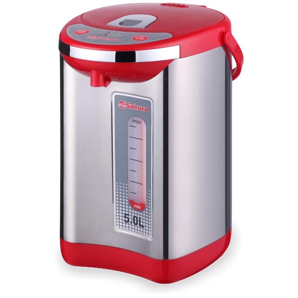Термопот Sakura SA-315RS 5,0л нерж/крас