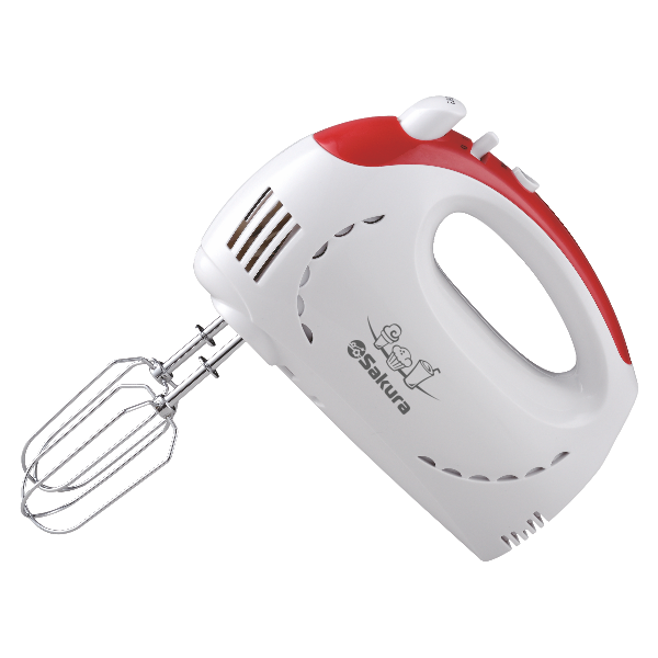 Миксер электр Sakura SA-6319R 350Вт бел/красн