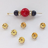 Рондели со стразами, 8мм, фото 2