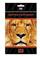 Карандаши Hatber 18цв. круглые