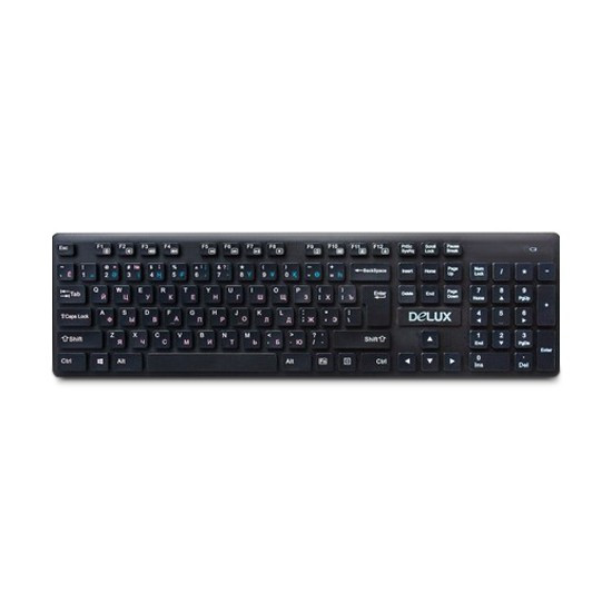 Клавиатура беспроводная Delux DLK-150GB (Black)