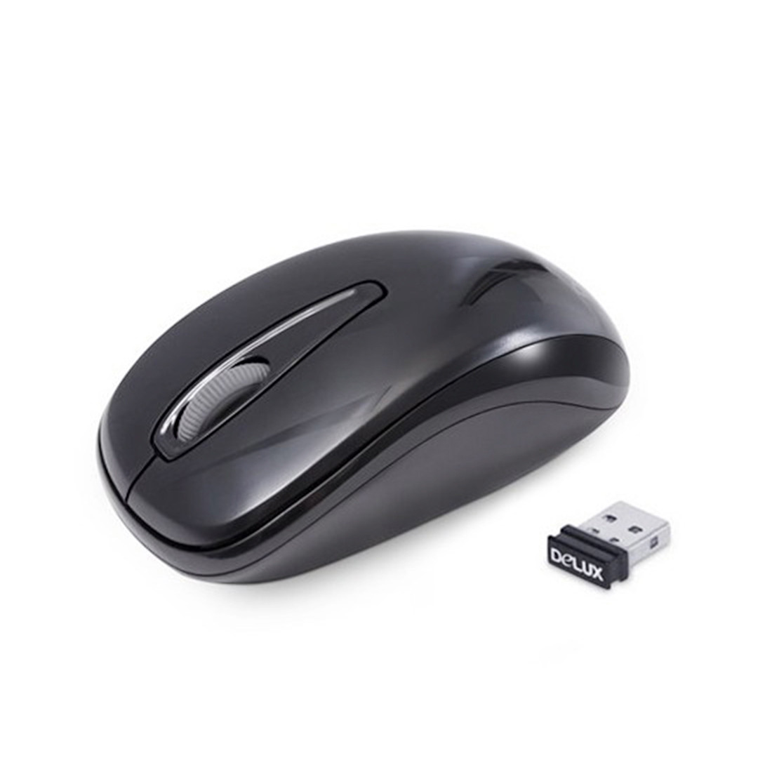 Мышь оптическая Delux DLM-107OGB (Black)