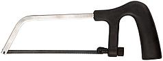 Ножовка по металлу мини 150 мм,  пластиковая черная ручка