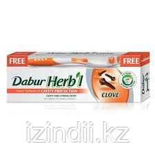 ЗУБНАЯ ПАСТА "ЗАЩИТА ПОЛОСТИ РТА" С ГВОЗДИКОЙ ДАБУР (DABUR HERB'L CLOVE NATURAL TOOTHPASTE FOR CAVITY PROTECTI