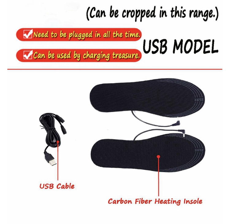 USB стельки с подогревом, зимние электрические стельки с подогревом для обуви (размер 40-44) - фото 7 - id-p83682834