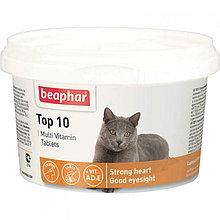 Beaphar *ТОР 10* Cat, Беафар Топ 10, витамины для кошек, уп. 180табл.