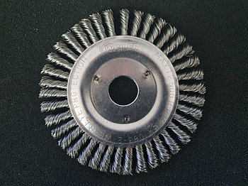 Щётка дисковая D 150 x 6 x 22,2 mm. Weiler Жгутовая стальная проволока 0,5mm