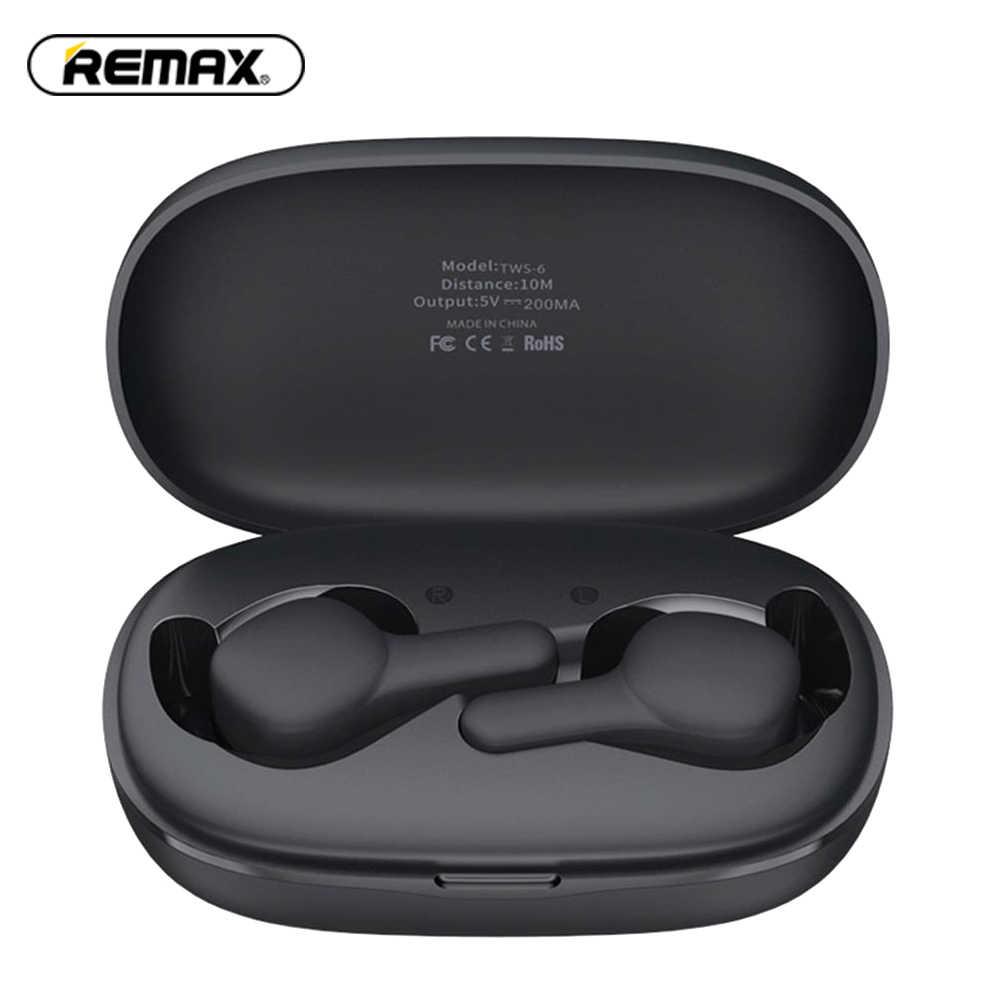 Беспроводные наушники Remax TWS-6 HI-FI 10м Bluetooth 5,0 оригинал - фото 2 - id-p75525827