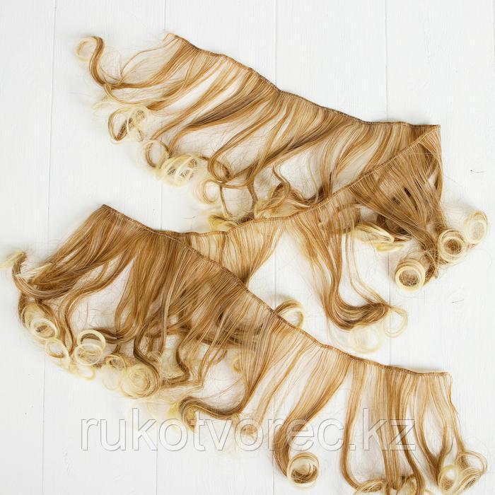 Волосы - тресс для кукол 'Завитки' длина волос 15 см, ширина 100 см, №LSA051 - фото 3 - id-p75527317