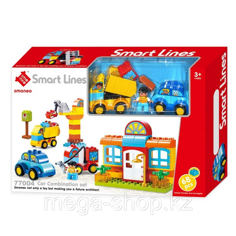 КОНСТРУКТОР Smoneo-Smart Lines duplo Стройплощадка арт.77004 с крупными деталями