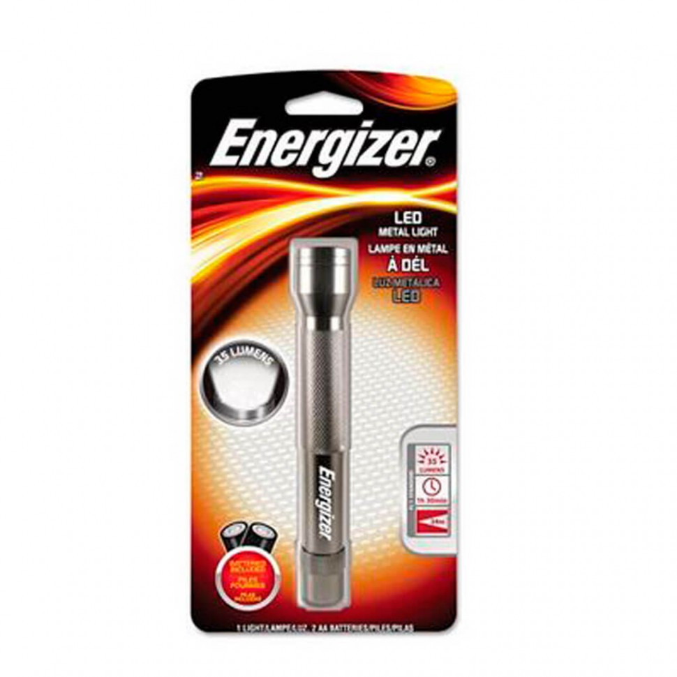 Фонарь компактный Energizer Metal light 3xААА черный.
