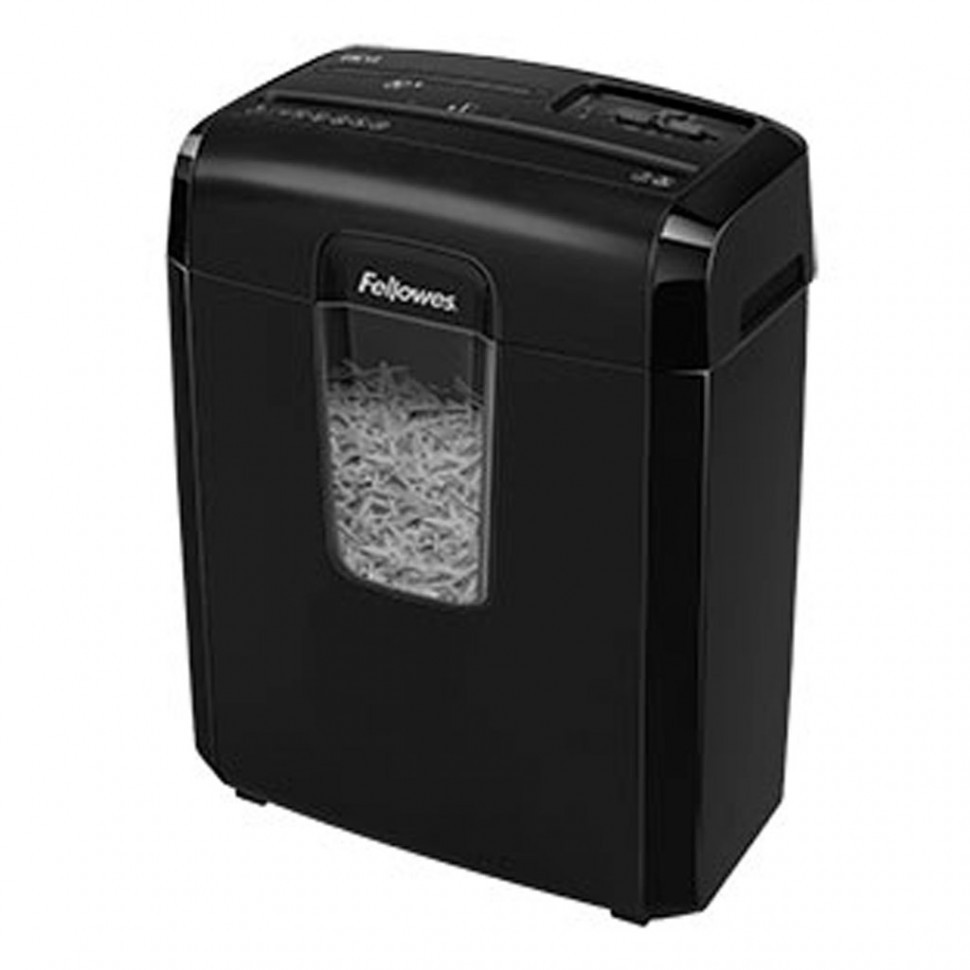 Шредер Fellowes PowerShred 8Cd, DIN P-4, 4х35мм, 8лст., 14лтр.,уничт.: скобы,скр., пл.карты,CD
