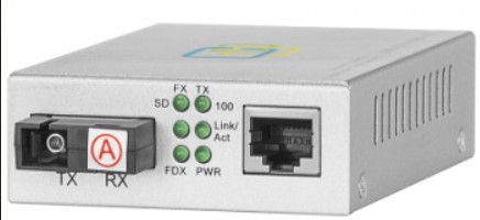 Медиаконвертер 10/100-Base-T / 100Base-FX, Tx/Rx: 1310/1550нм, V2 - фото 1 - id-p75540217
