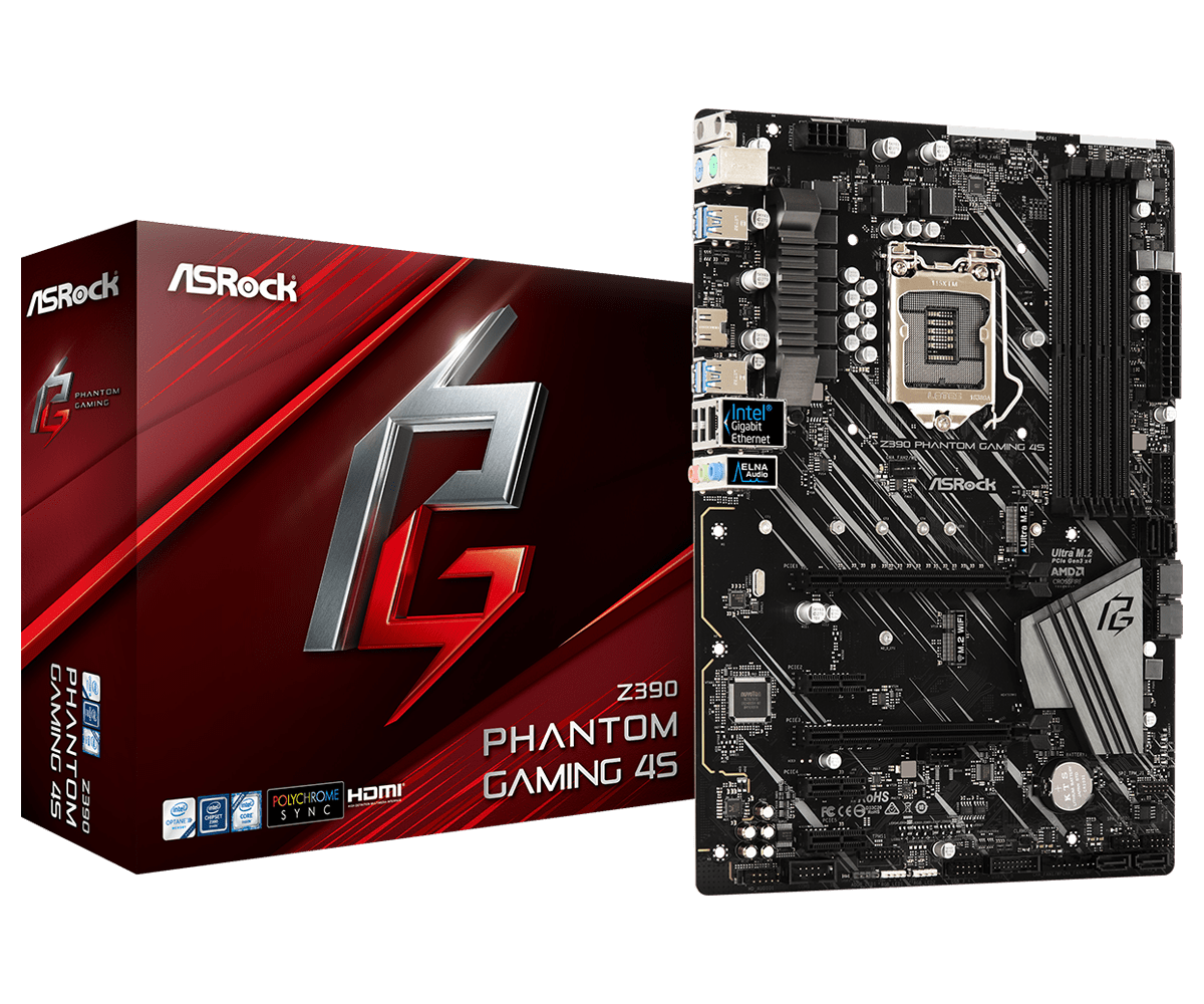 Материнская плата ASRock Z390 PHANTOM GAMING 4S