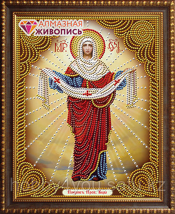 Картина стразами "Икона Покров Пресвятой Богородицы", 22*28см, фото 2