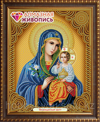 Картина стразами "Икона Неувядаемый Цвет", 22*28см, фото 2