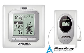 Цифровая метеостанция с радиодатчиком Atomic W839009-White