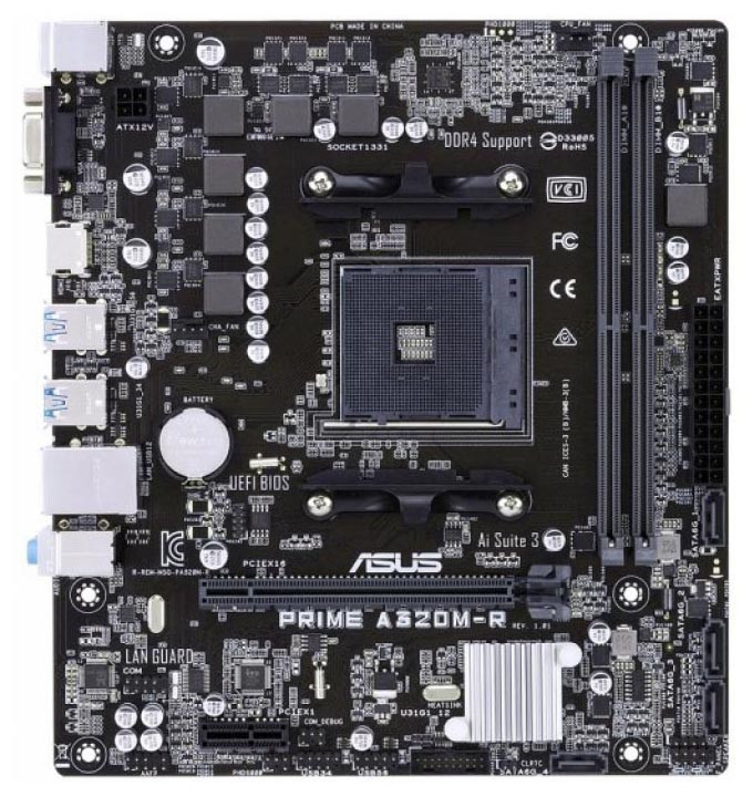 Материнская плата ASUS PRIME A320M-R-SI