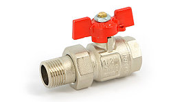 Кран НВ 1/2 с разъёмн. соед. полнопрох. бабочка