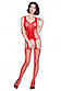 Красный чулок на тело с глубоким вырезом, фото 2