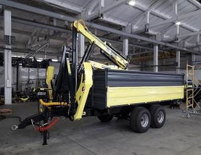 Полуприцеп «Агромастер» с манипулятором для трактора