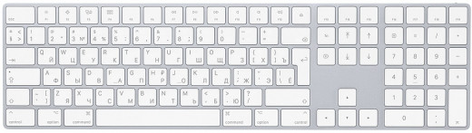 Клавиатура Apple Magic Keyboard with Numeric Keypad (MQ052RS/A) Silver Bluetooth - фото 1 - id-p75595022