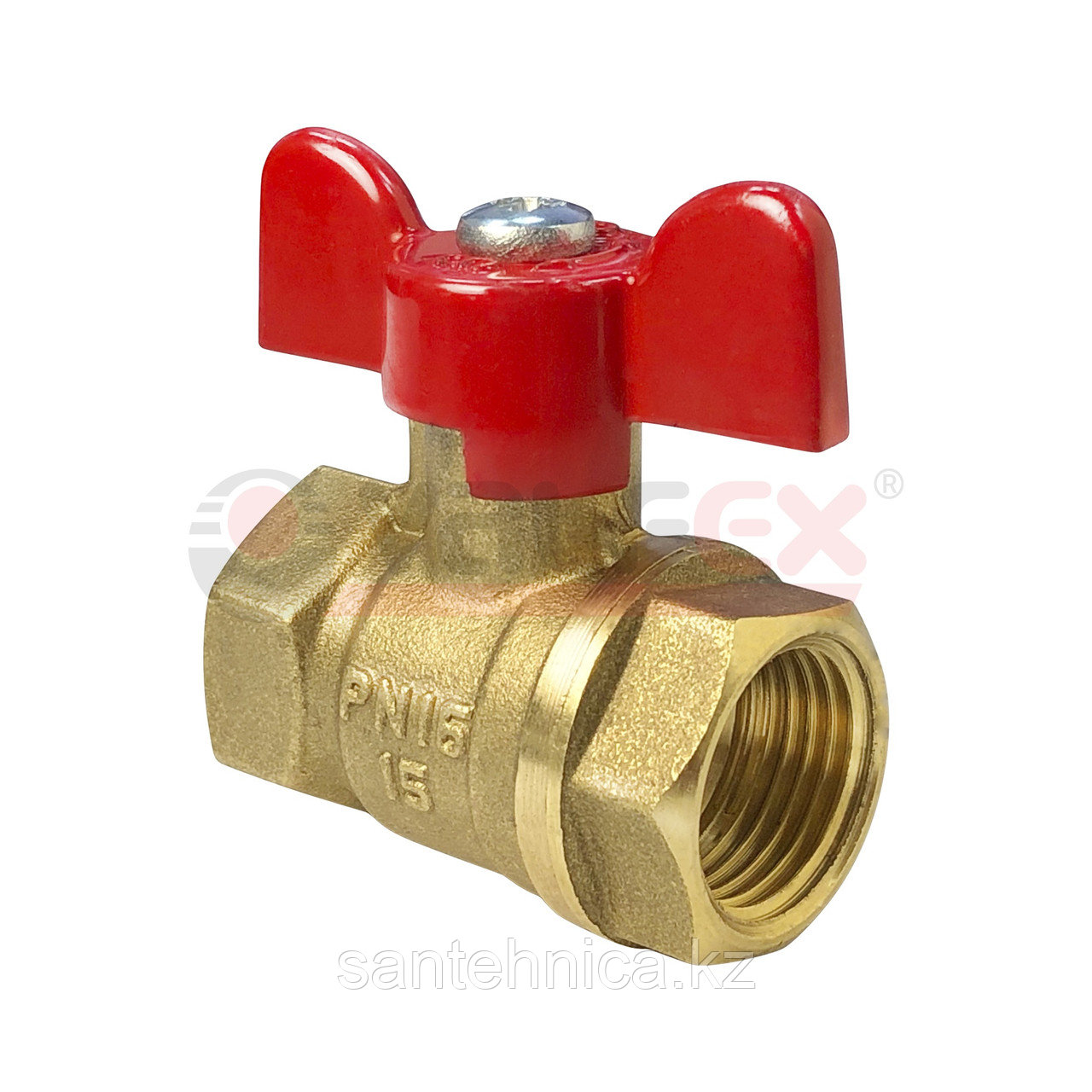 Кран шар VALFEX 11Б27фт1М ВР/ВР 1/2" бабочка (96/24)