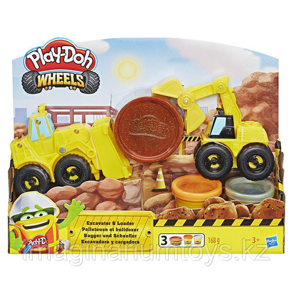Набор пластилина Плей До Play-Doh «Экскаватор» - фото 1 - id-p75610299