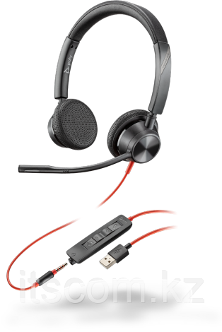 Проводная гарнитура Poly Plantronics Blackwire 3325, BW3325, USB-A (213938-01)