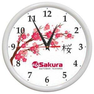 Часы настен Sakura Б7 белый