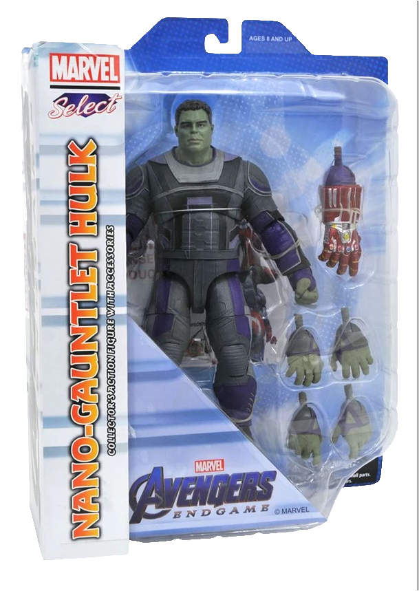 Diamond Marvel Select "Мстители: Финал" Фигурка Халк с Нано Перчаткой Бесконечности