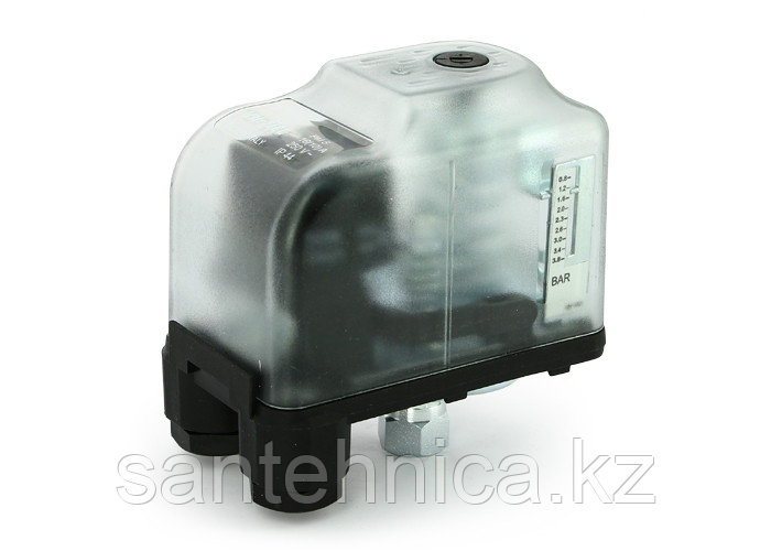 Реле давл.РМ 5 с нак. гайк. 1/4, 1-5 бар., прозр. корпус.