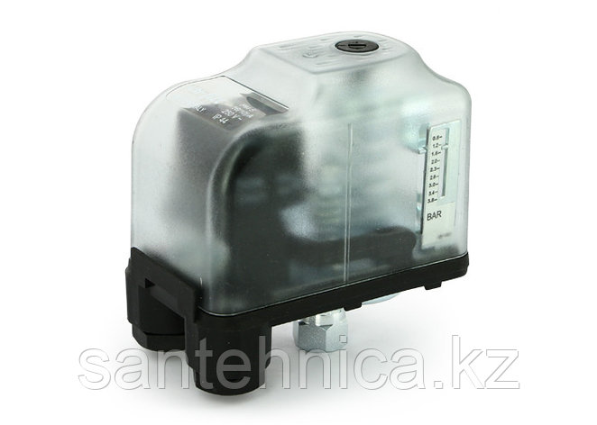 Реле давл.РМ 5 с нак. гайк. 1/4, 1-5 бар., прозр. корпус., фото 1