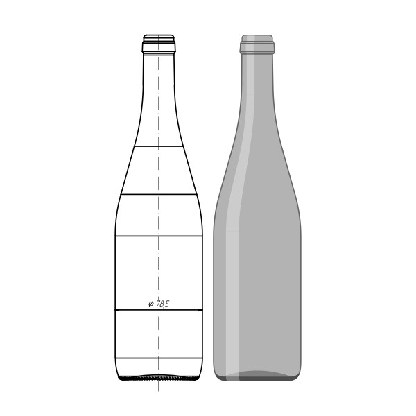 004-А0.2-750мл "Wine Bottle"