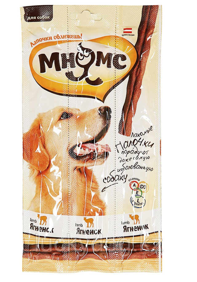 Лакомство для собак Мнямс Лакомые палочки с ягненком Pro Pet Austria Heimtiernahrung 45г Австрия