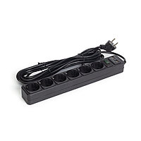 Сетевой фильтр iPower iPEO3m-USB (6 розеток, 3 метра. Два USB-порта, Black), фото 1