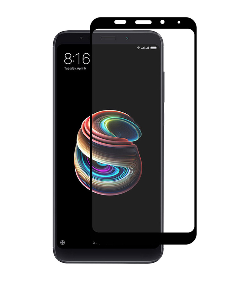 Защитное стекло Full screen PowerPlant для Xiaomi Redmi 5 Plus (Redmi Note 5), Black