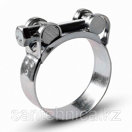 Хомут усил. одноболтовый 44-47 мм (10/100), фото 1