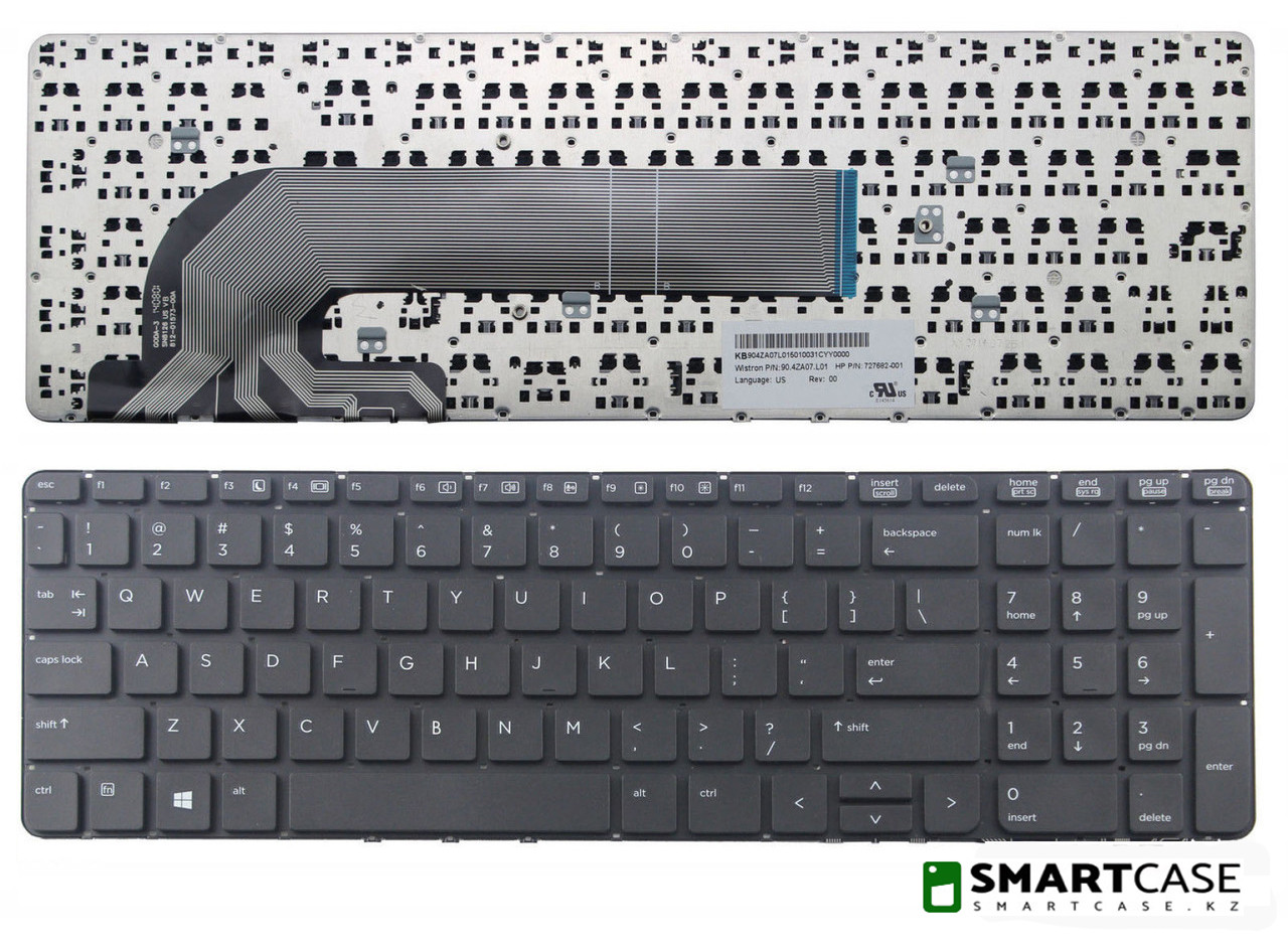 Клавиатура для ноутбука HP ProBook 450 G0 (черная, RU)