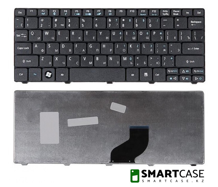 Клавиатура для ноутбука Acer Aspire One D260 (черная, RU)