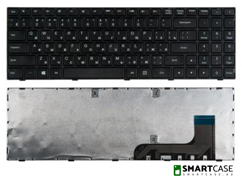 Клавиатура для ноутбука Lenovo IdeaPad 100 (черная, RU)