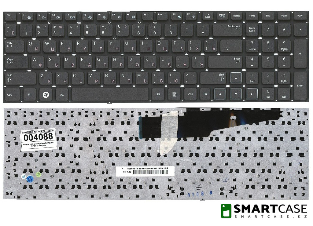 Клавиатура для ноутбука Samsung NP305E7A (черная, RU)