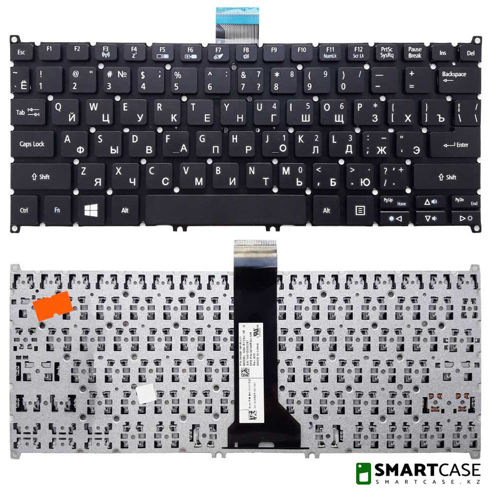 Клавиатура для ноутбука Acer Aspire S3 (черная, RU)