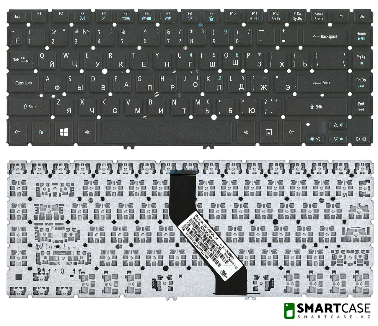 Клавиатура для ноутбука Acer Aspire V5-473 (черная, RU)
