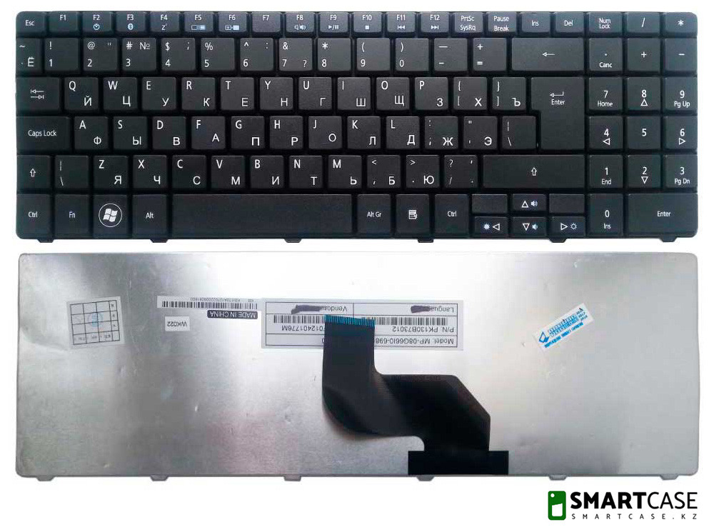 Клавиатура для ноутбука Acer Aspire 5534 (черная, RU)