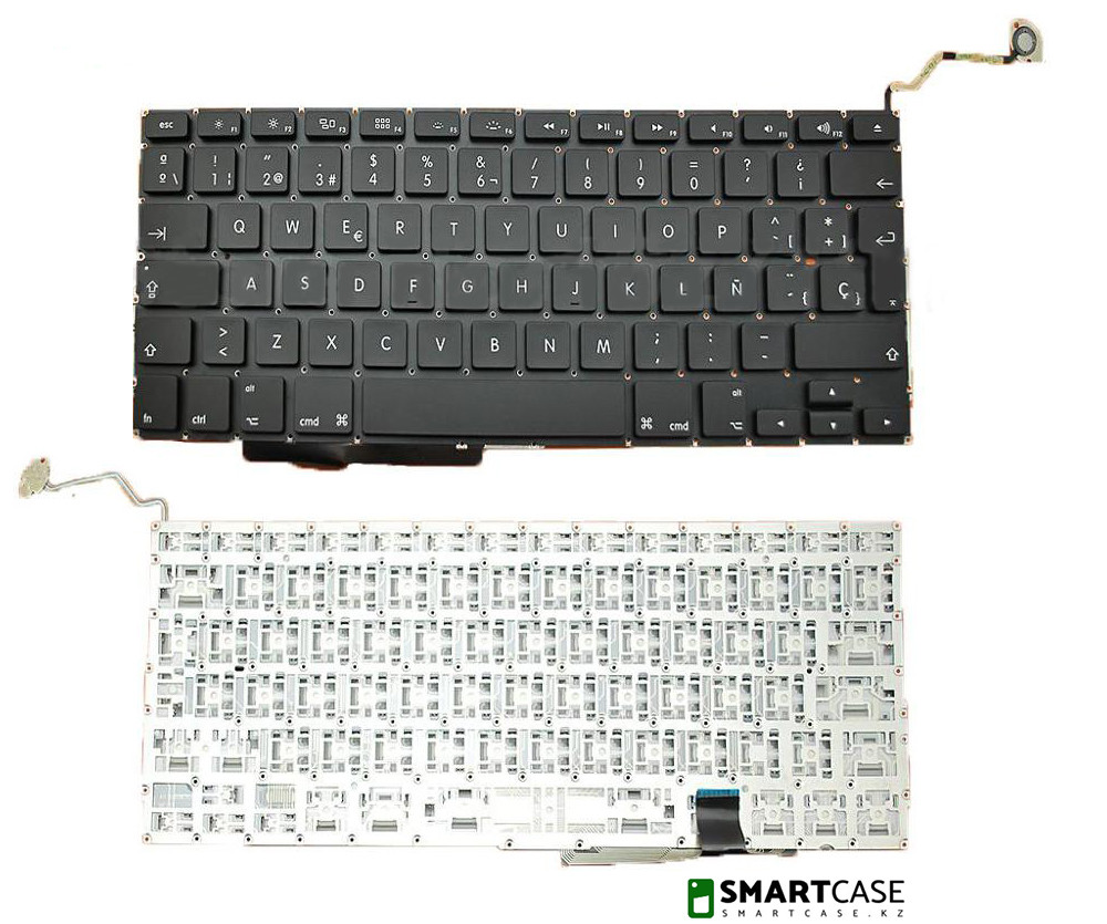 Клавиатура для ноутбука Apple MacBook PRO A1297 (черная с подсветкой, RU)