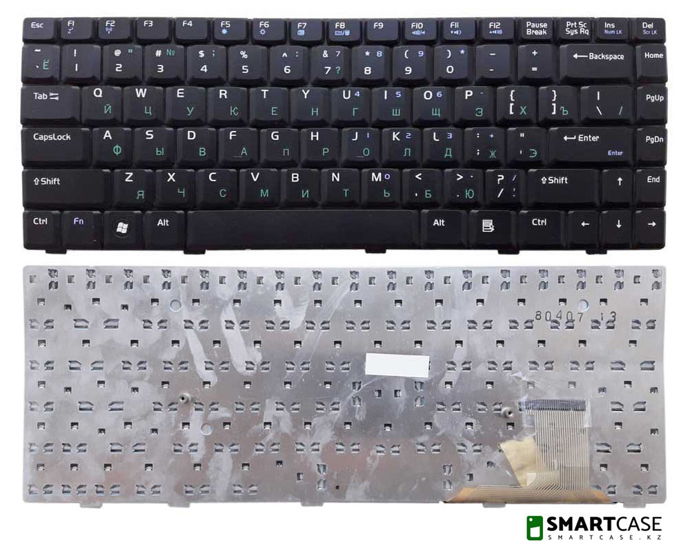 Клавиатура для ноутбука Asus X80 (черная, RU)