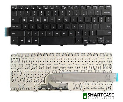 Клавиатура для ноутбука Dell Inspiron 14-3000 (черная, ENG)